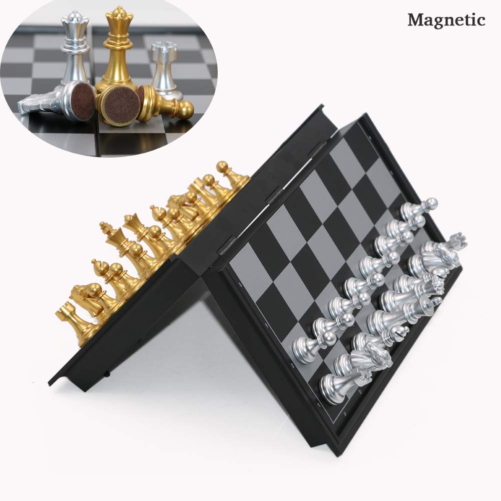 Chess Board 25x25cm Magnetic Folding Portable Set Educational