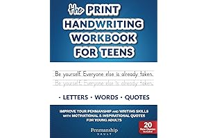 Improve Penmanship with Teens-Friendly Handwriting workbook