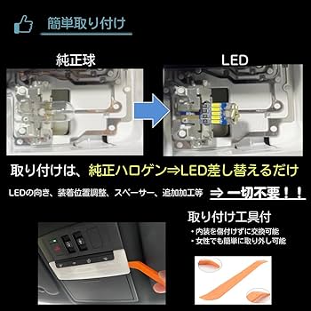 Amazon | 【室内灯 + ナンバー灯】 新型クロスビー LED 4セット(型式