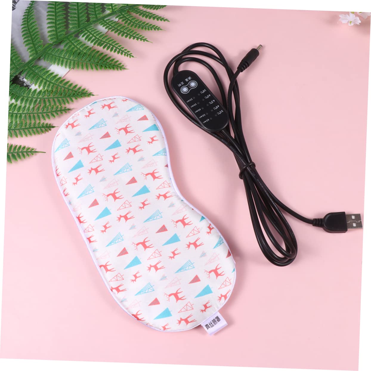 minkissy Máscara De Seda Para Ojos Usb Antifaces Para Dormir Temporizador De Seda De Doble Cara Antifaces Temporizados Hogar La Oficina y Viajes
