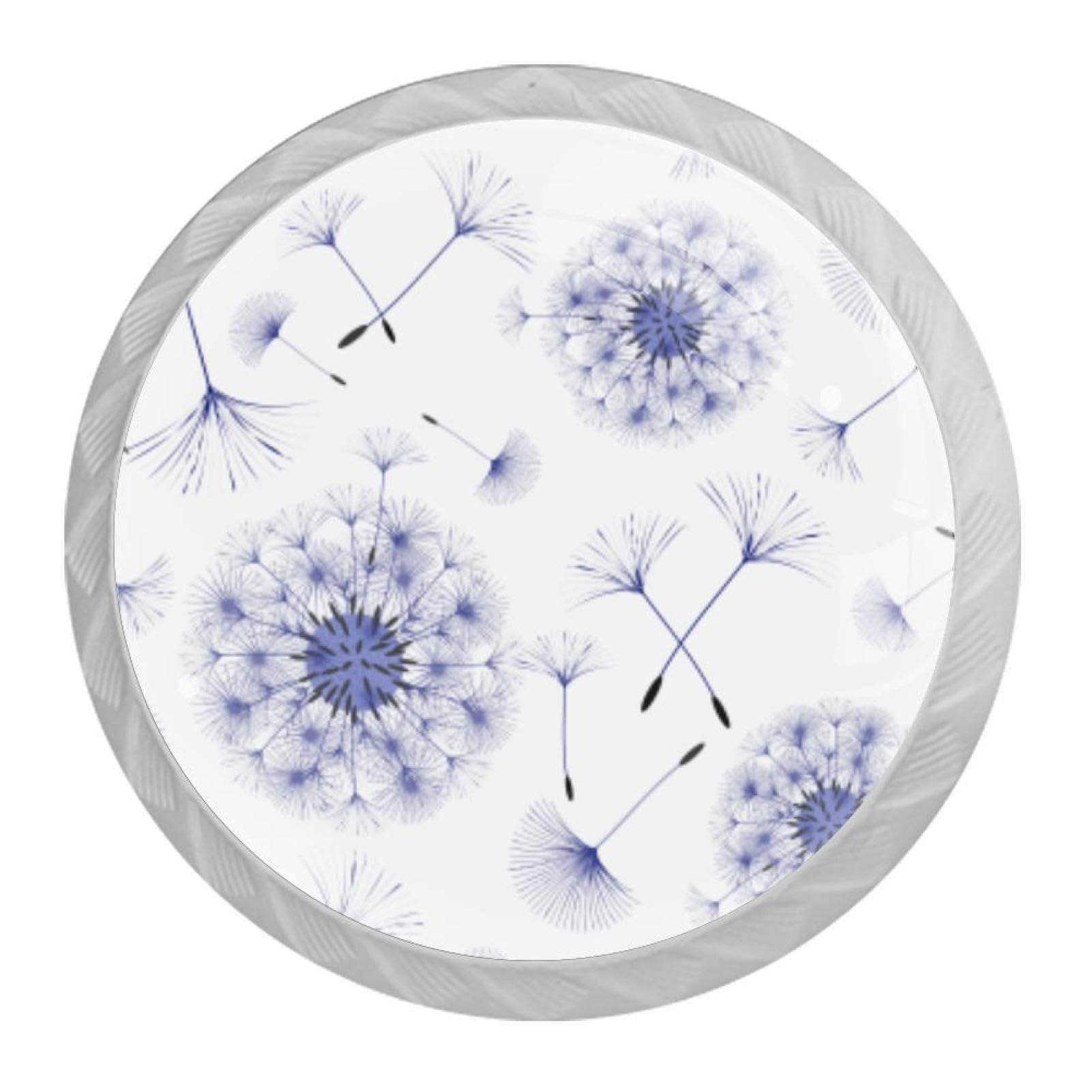 Tqmspg Multi14 4 Pieces Drawer Pulls Flowers Door Knobs Dresser Handles For Kitchen Wardrobe Cupboard Hardware Furniture