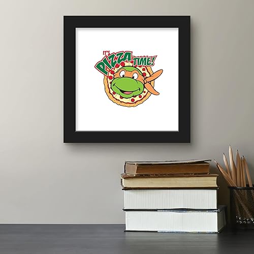 Miniatura 5 de Trends International Gallery Pops Nickelodeon Teenage Mutant Ninja Turtles - It's Pizza Time Póster de pared, 12 x 12 pulgadas, versión enmarcada en