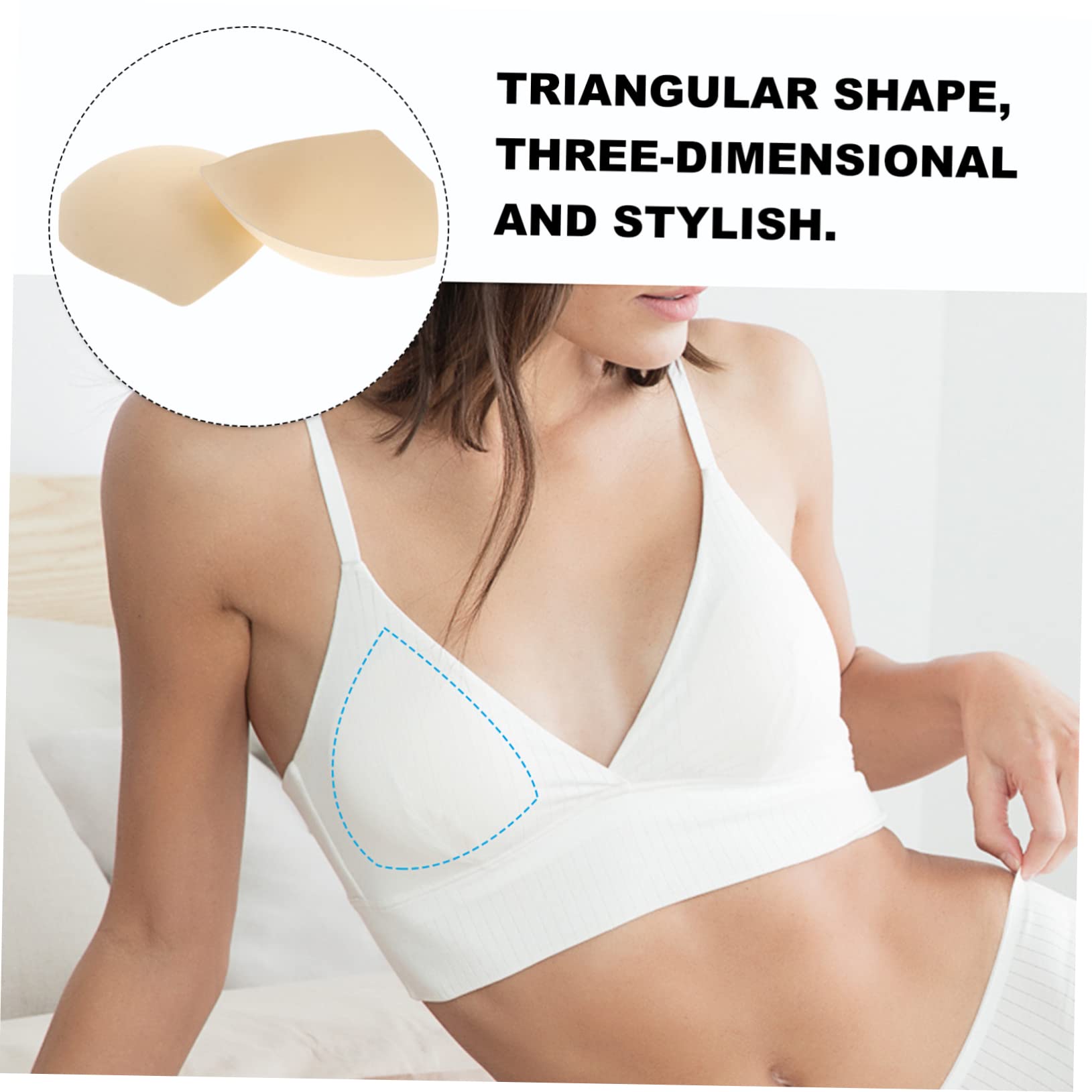 LIFKOME Almohadillas De Esponja Almohadillas De Sujetador Transpirables Sujetador Inserciones De Sujetador Suave Inserciones De Copas De Sujetador Almohadilla Sujetador