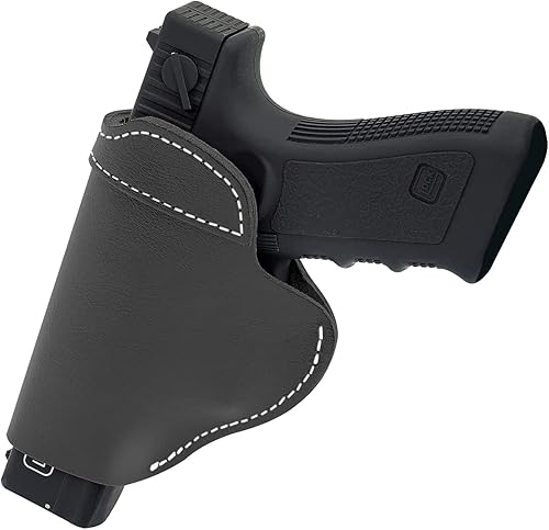 Miniatura 9 de RLSOCO Funda de cuero para pistolas compactas y pistolas pequeñas similares de 0354in compatible con Taurus G2 G3 S SW Bodyguard MP Shield de 0354in