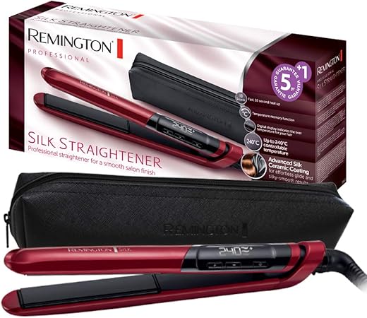 Remington S9600 Silk Straightener (Red)