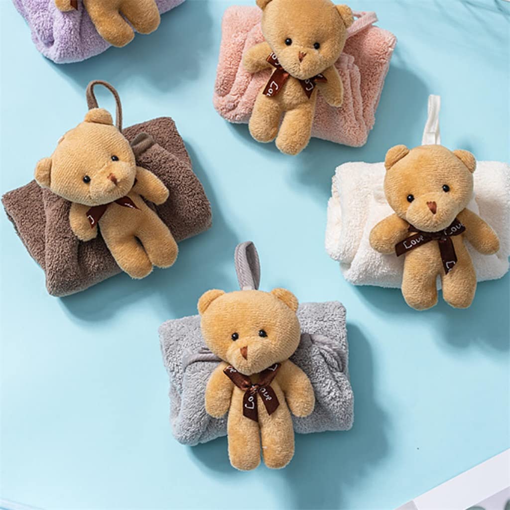 Set Di 5 Asciugamani Piccoli Per Le Mani, Set Di Asciugamani Da Cucina Asciugamano In Pile Di Corallo Da Appendere Super Assorbente Ad Asciugatura Rapida Con Passante Per Cintura 95234064