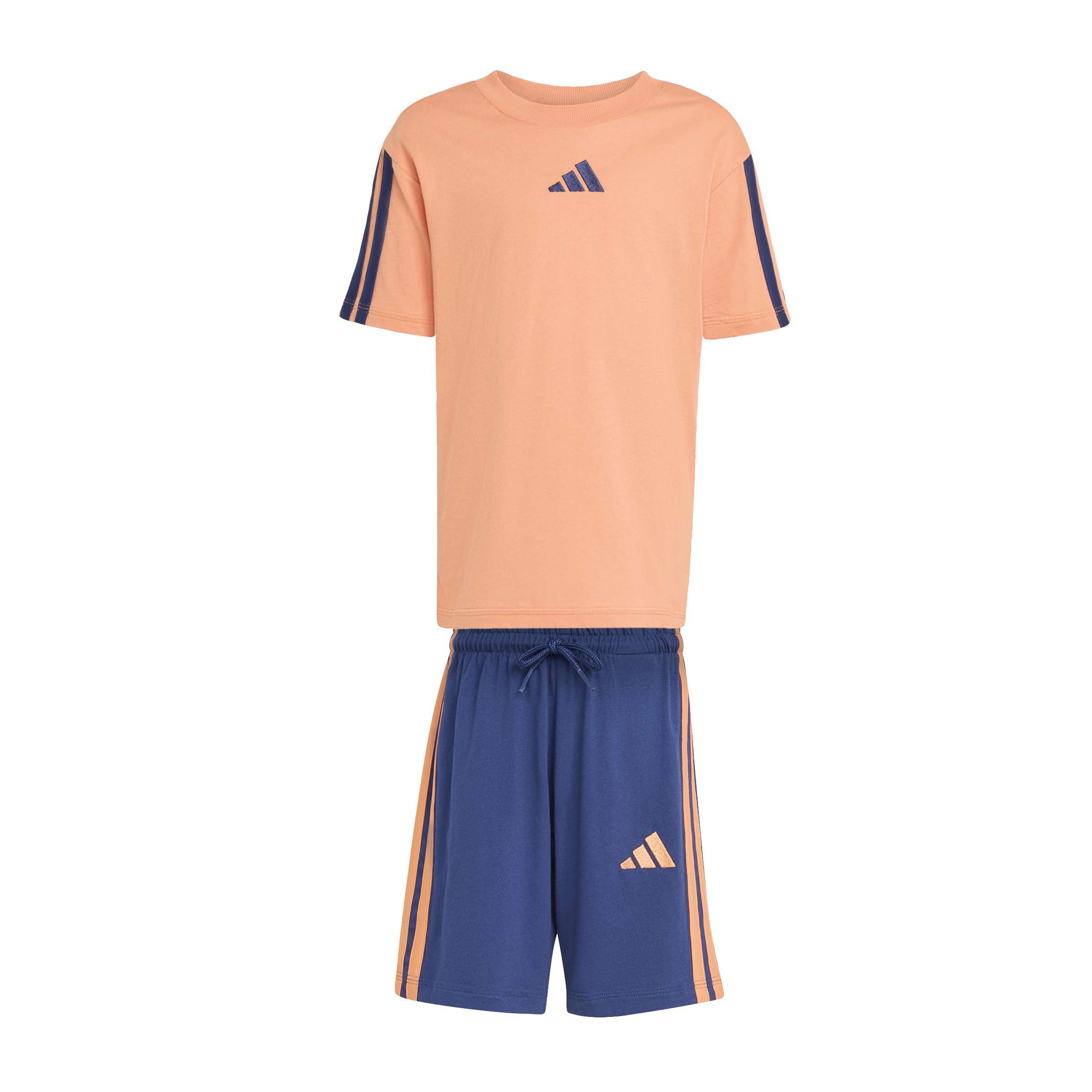 adidas Essentials Small Logo Stripes T-shirt Set JOGGER Unisex niños