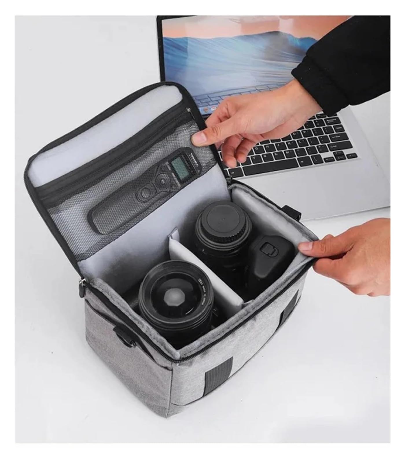 Zaino macchina fotografica per drone DSLR Borsa per fotocamera reflex per Pe&nt&ax K3, K5, borsa a tracolla in nylon, borsa portatile per fotografo