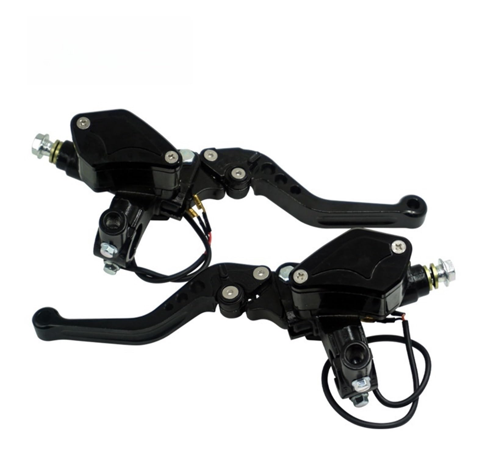 Riderai Black Motorbike Clutch Levers Universal Brake Clutch Hydraulic Pump Assembly Handlebar For Off-Road Motorcycles
