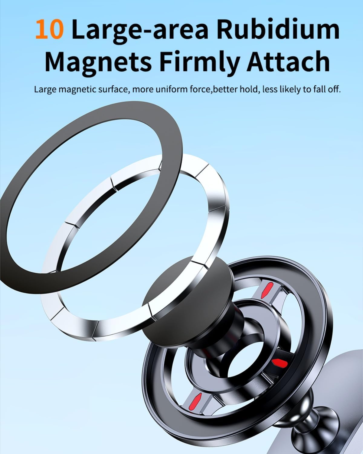 Ultra-Secure Magnetic Golf Cart Phone Mount | Compatible with iPhone 17/16/15/14/13/12 & MagSafe Cases | Universal Fit for EZGO, Club Car, Yamaha Golf Carts | Ideal Golf Accessory Gift for Men & Women - Image 6