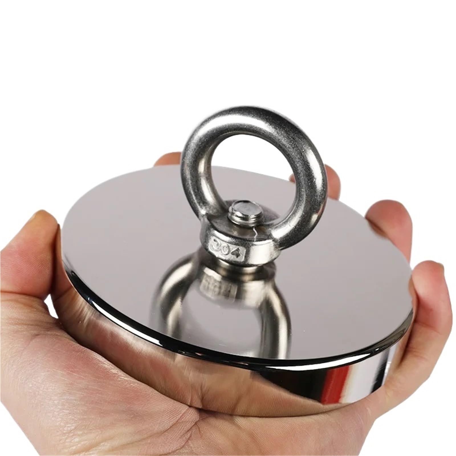 Aimant De Pêche Aimants de pêche en néodyme puissants, 2 pièces, aimant robuste à base de terres rares avec boulon à œil à trou fraisé for la pêche magnétique de récupération Aimant Neodyme(20kg)
