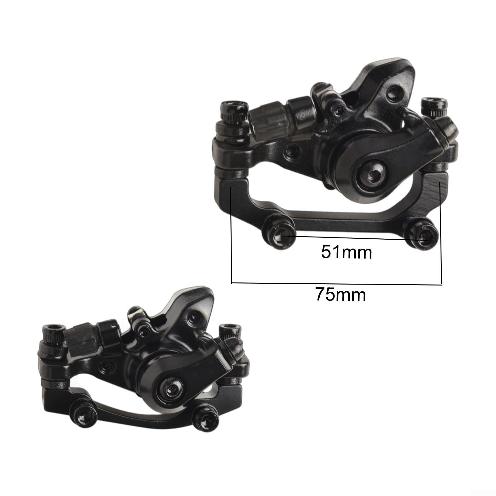 Disc Brake, Aluminum Alloy Mechanical Disc Brake Caliper Set For Ebike Folding Ebikes For Most Standard Mountain Bikes Road Bikes(front and rear brake)