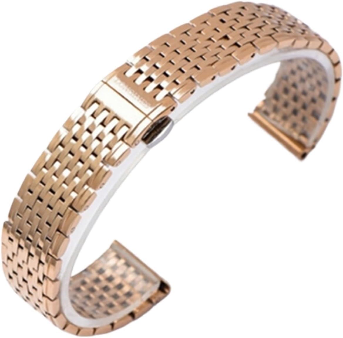 HFERHT Watch Accessories Professional Compatible with Longines L4 Series Women Men Wrist Band Solid Stainless Steel Strap Thickness 13 18 20 22mm