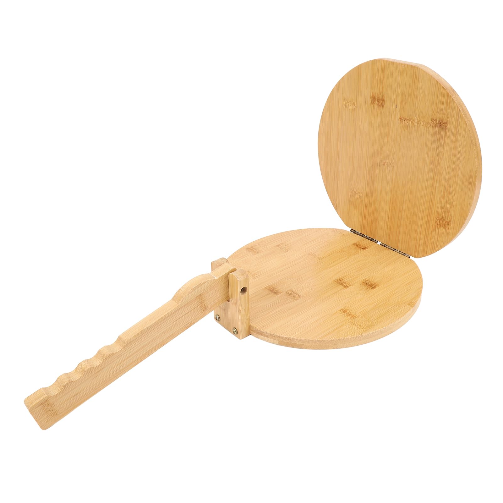 Wooden Tortilla Press Beautiful Wood Grain Corn Naan Press with 50 Parchment Paper Multifunctional Pizza Dough Scone Maker for Homemade Mexican Tortilla