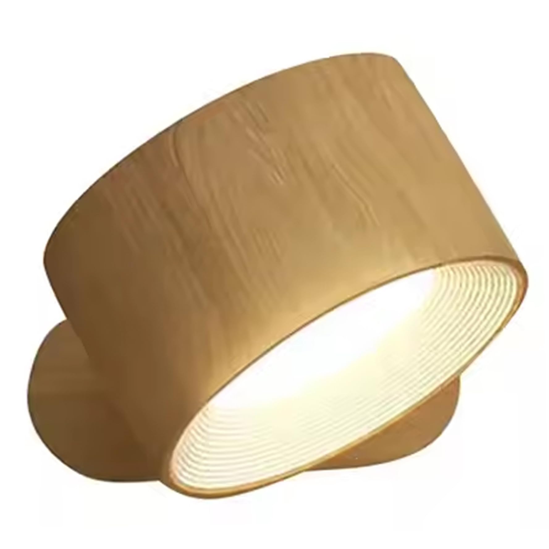 Faroby USB Rechargeable Stick on Wall Sconce, 360掳 Rotating Magnetic Wall Mounted Lamp, Cordless Light for Reading Bedside