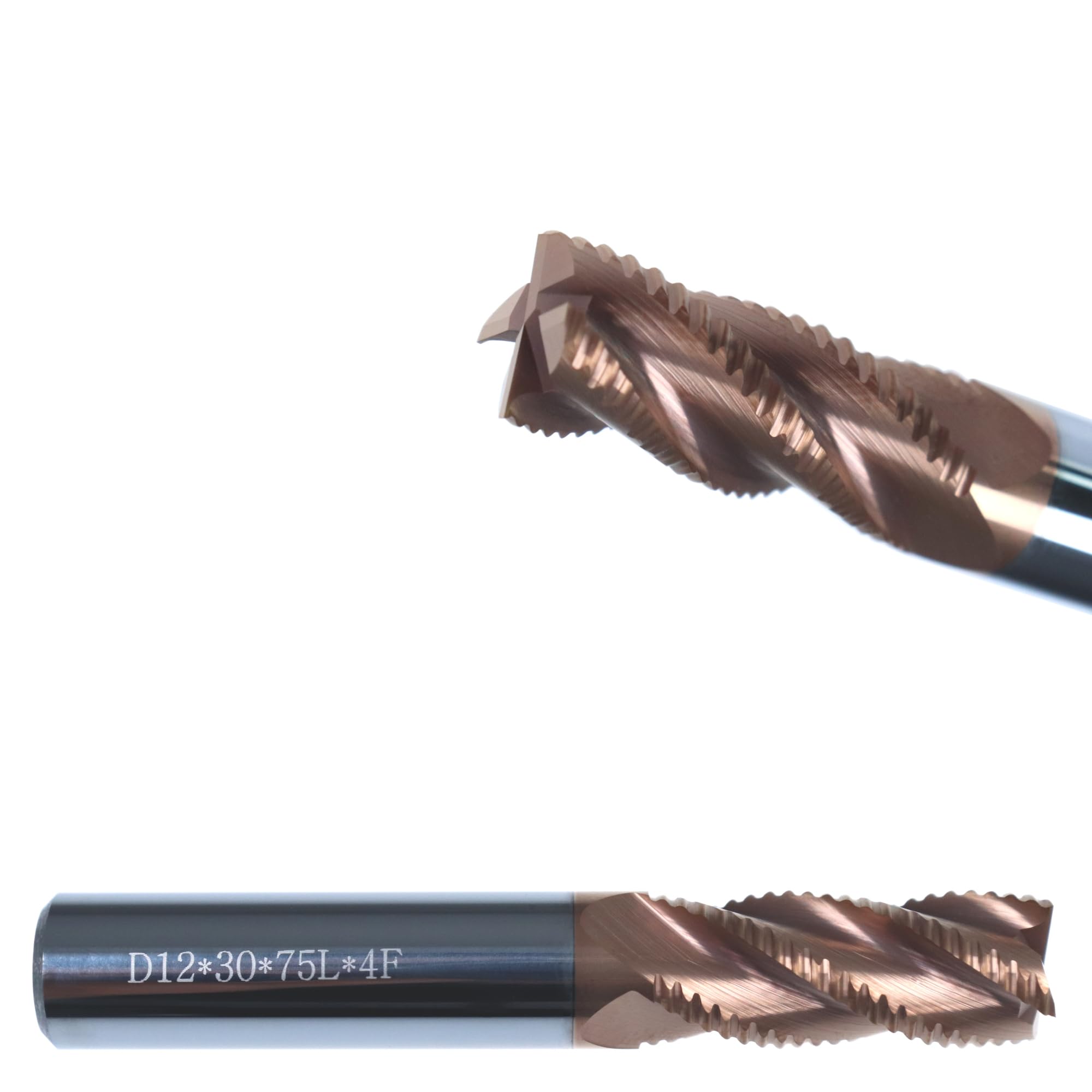 Fresa de desbaste VHM, HPC, diámetro de 10 x 25/75 mm