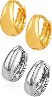 vama Fashions Salman Khan Inspired Kaju Bali Hoop Ear Rings for Men Boys Man Unisex Ear Rings - Fancy Earrings Set with Piercing for Mens-picture-38