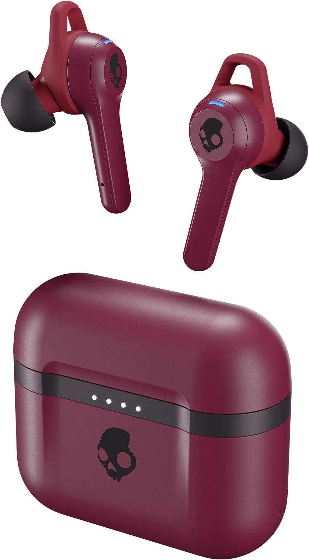 SKULLCANDY Indy Evo True Wireless In Ear Earbuds With Charging Case Deep Red