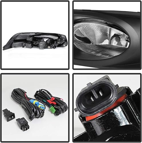 Miniatura 2 de ACANII - Para 2012-2013 Honda Civic Coupe parachoques conducción luces antiniebla lámparas warnés+interruptor montaje conductor y pasajero