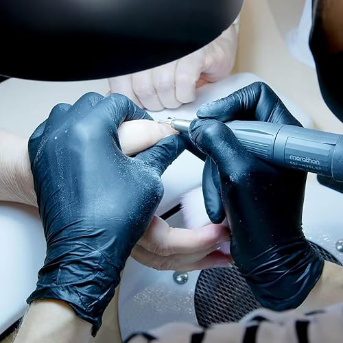 Miniatura 6 de Guantes desechables de nitrilo,Guantes de limpieza de goma sin látex 5 mil,Guantes de cocina seguros para alimentos Guantes de trabajo