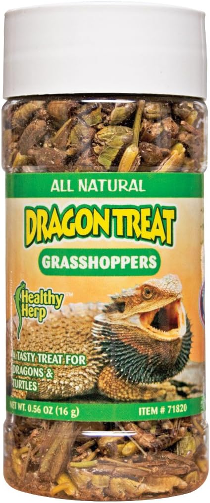 San Francisco Bay Brand SSF71820 Health Herp Dragon Treat, Grasshoppers, 0.56-Ounce