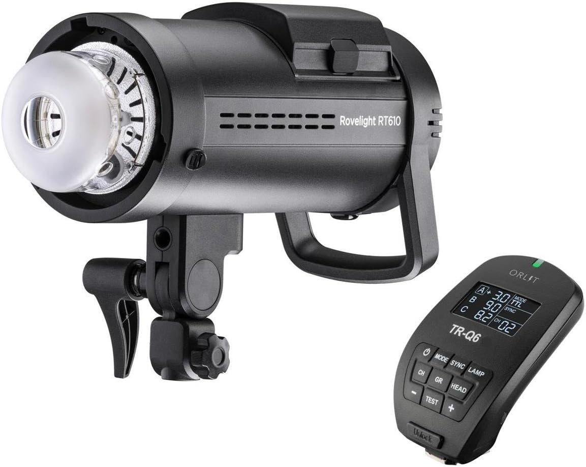 RoveLight RT 610 HSS TTL Battery-Powered Monolight with TR-Q6 RT Studio Flash Trigger for Canon (Bowens Mount)
