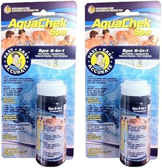 AquaChek 552244-02 Spa 6-in-1 Test Strips (2 Pack)