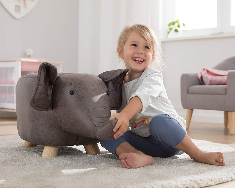 howa Sitztier Polsterhocker Tierhocker für Kinder Elefant 8630