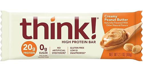 Miniatura 5 de Think Thin Paquete de 20 (2 cajas de 10) (0.04 oz) - (mantequilla de maní cremosa)
