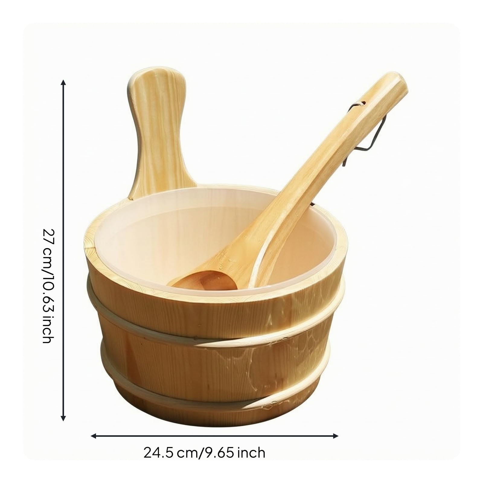 Secchio da Sauna con Mestolo