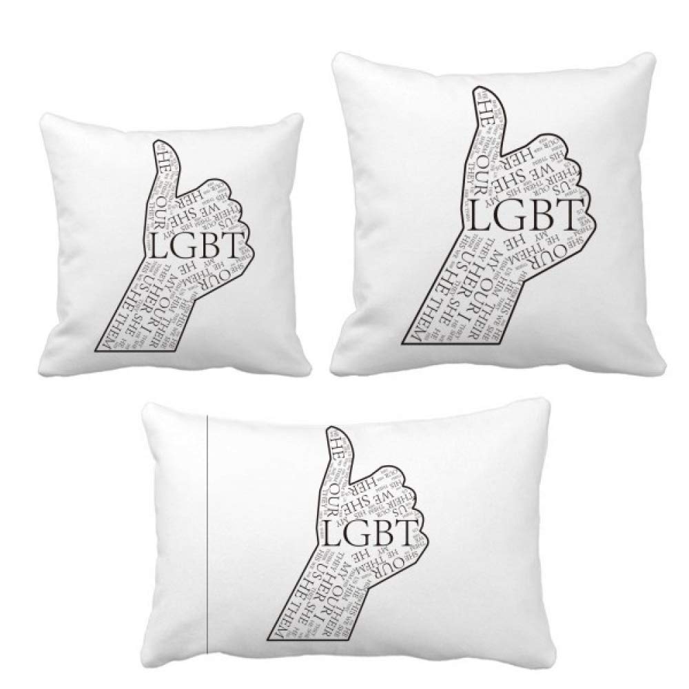 Housse de coussin LGBT drapeau arc-en-ciel pour decoration canape salon