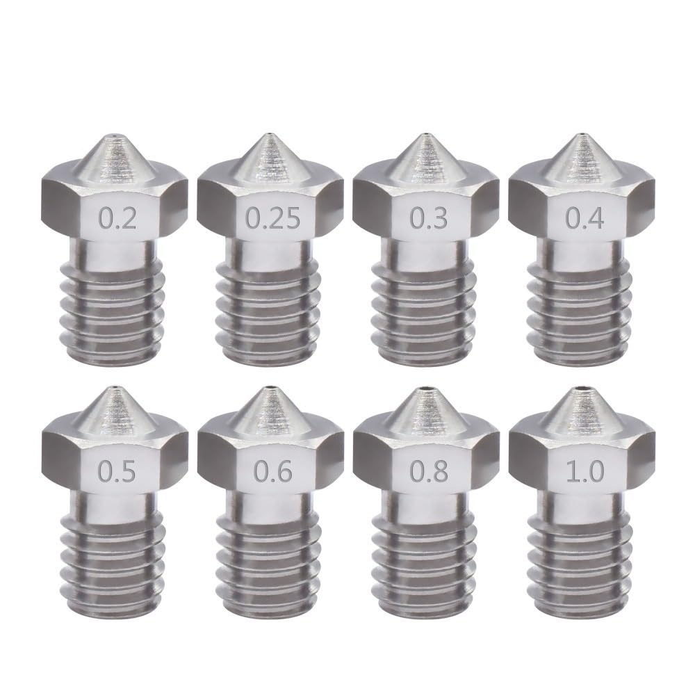 V5/V6 dysza klasy premium, 0,4 mm, miedziano-chromowo-cyrkonowa, chromowana cyrkonia, 1,75 mm, 1 sztuka