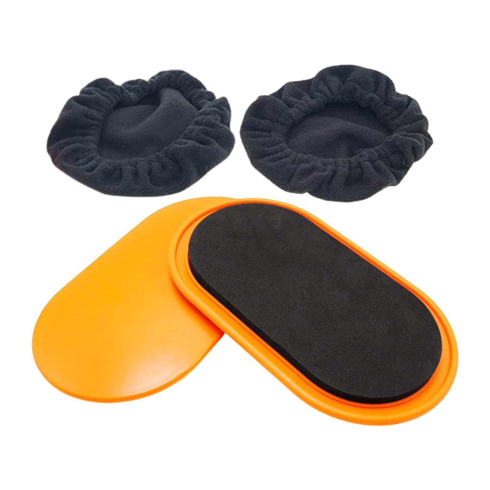 Core Sliders, sichere Fußwickel, 23,5 x 13,5 cm, Übungs-Scheiben, ovale Form, Gleitscheiben, tragbar und leicht, für Damen und Herren, Zuhause, Schlafzimmer, Boden, Fitnessstudio