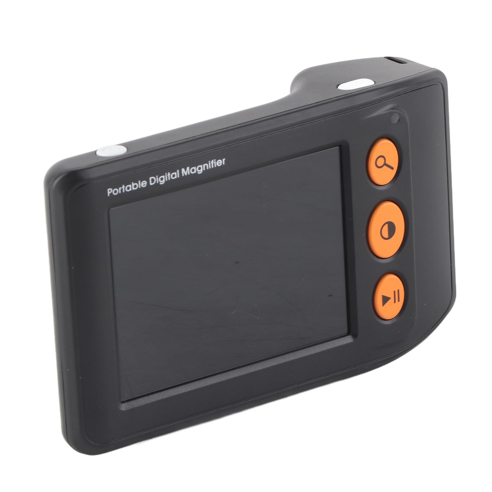 Lupa digital portátil, ayuda de lectura electrónica, imagen de alta definición, 8 modos de color con mango plegable para baja visión (BLACK)