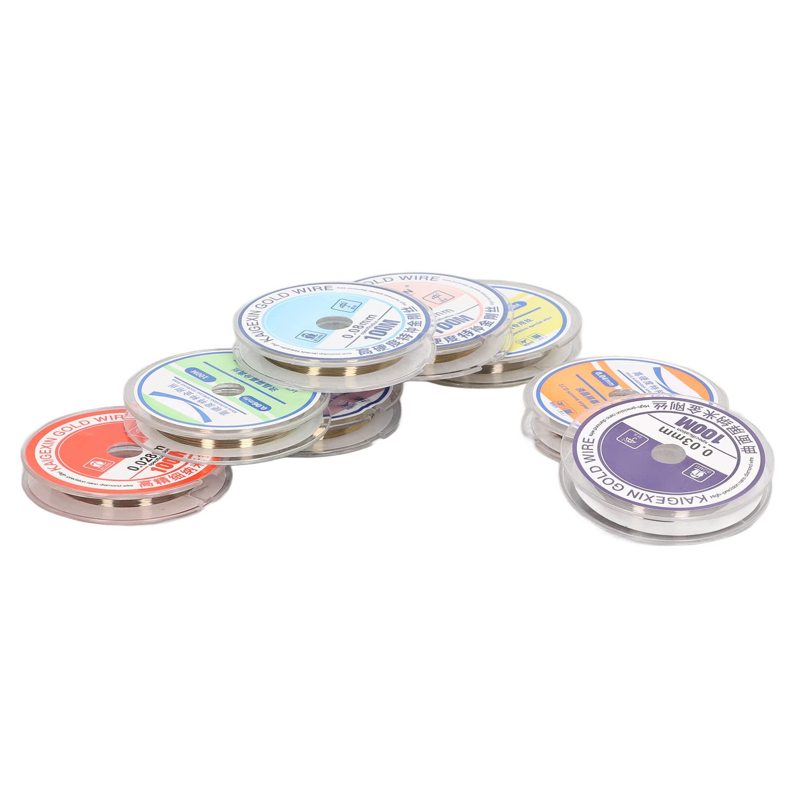 Fil de séparation d'écran LCD 8 pièces, fil de coupe 0.028 0.03 0.035 0.04 0.05 0.06 0.08 0.1mm fil de coupe