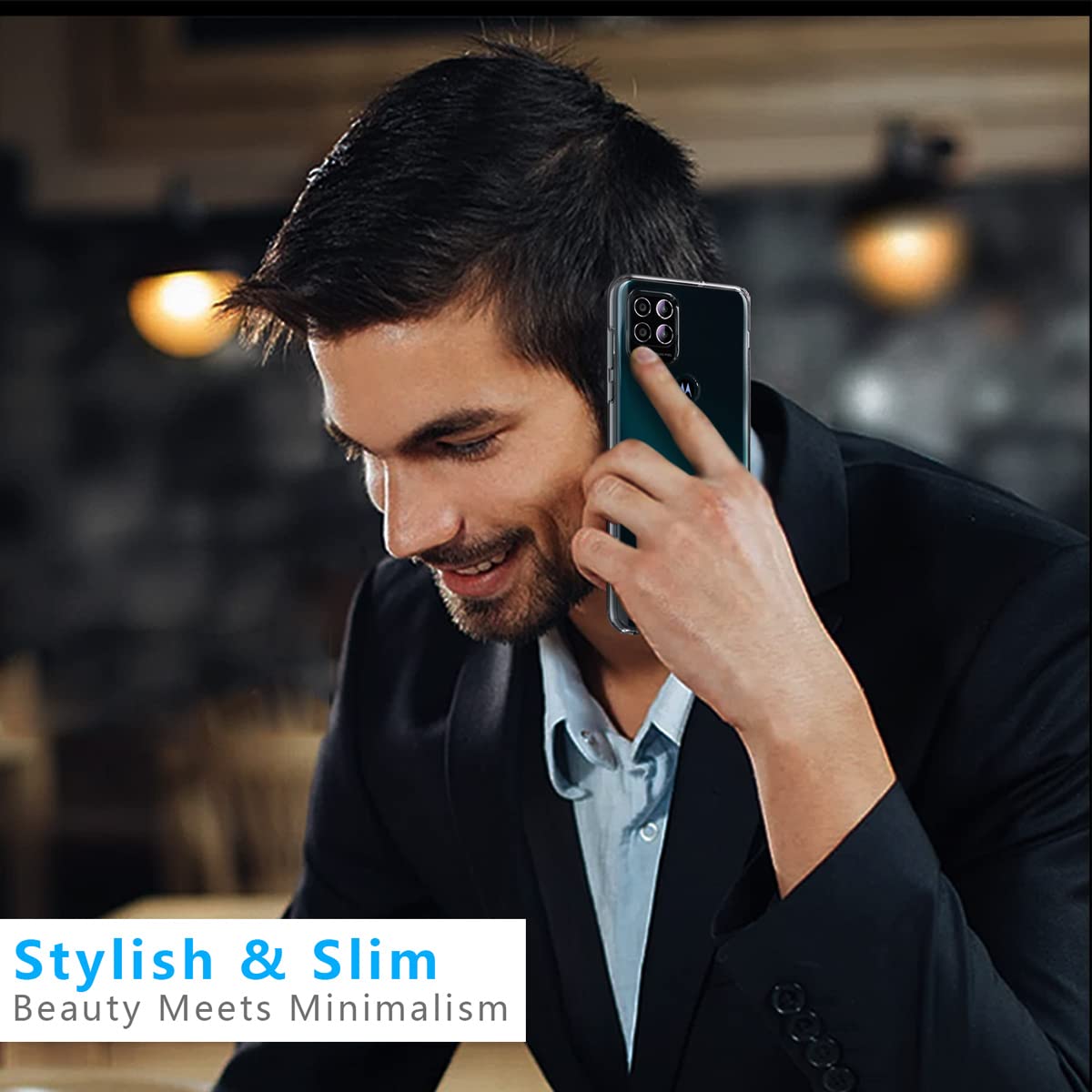KEEPCA Funda Transparente Para Moto G Stylus 5G 2021, Delgada