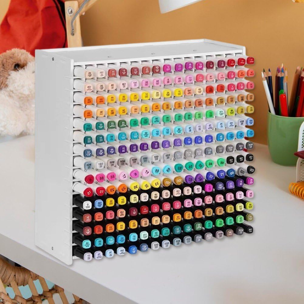 Art Marker Aufbewahrungsregal Für 240 Marker, Art Pen Organizer, Marker Pen Organizer Aquarellpinsel Stifte Farbstifte Organizer Halter Für Den Schreibtisch