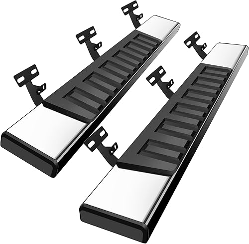 Miniatura 1 de Estribos regulares compatibles con Dodge Ram 1500 2009-2018 (incluyendo 2019-2023 Classic), 2500 y 3500 de cabina regularestándarcabina individual