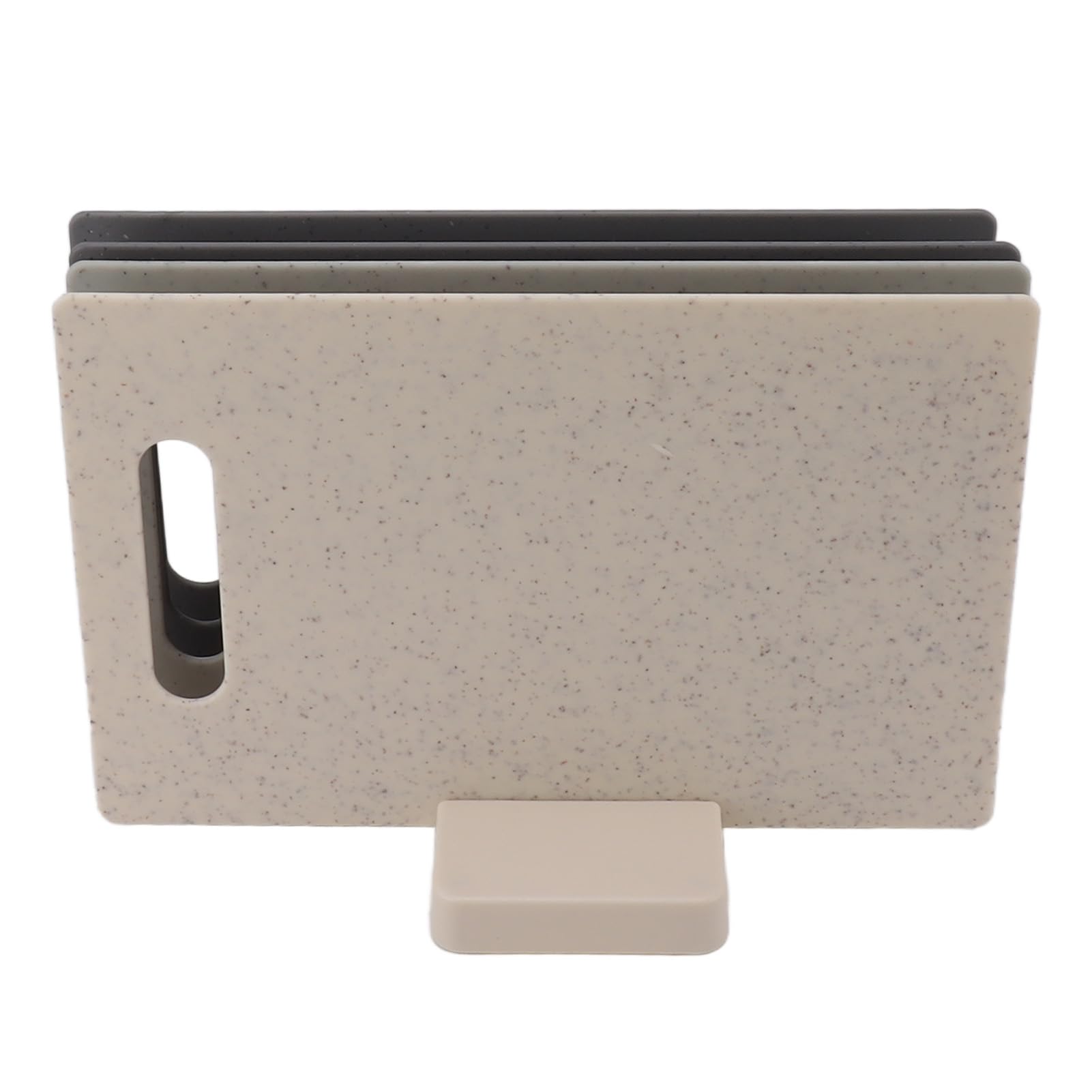 Planche à découper en plastique avec support de rangement compact Karlak