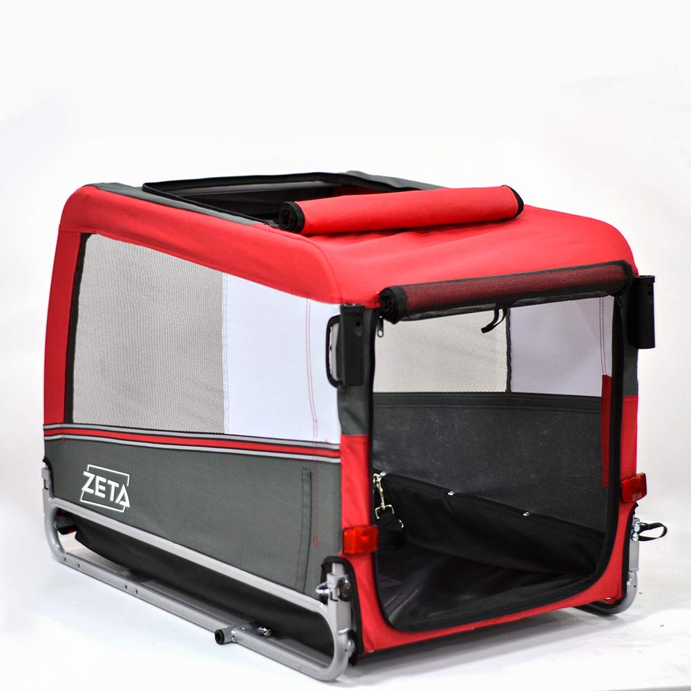 PAPILIOSHOP Zeta - Remorque Vélo pour Animaux, 3 Tailles Disponibles | Chariot Buggy Convertible en Poussette pour Chien et Animaux de Compagnie
