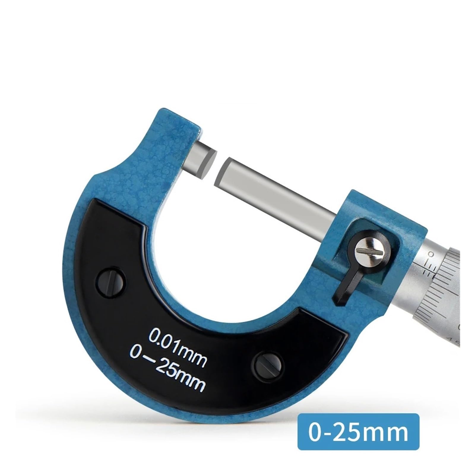 Mikrometr do średnicy zewnętrznej 0-25 mm, mechaniczny przyrząd do pomiaru mikrometru, precyzyjny przyrząd 0,01 mm