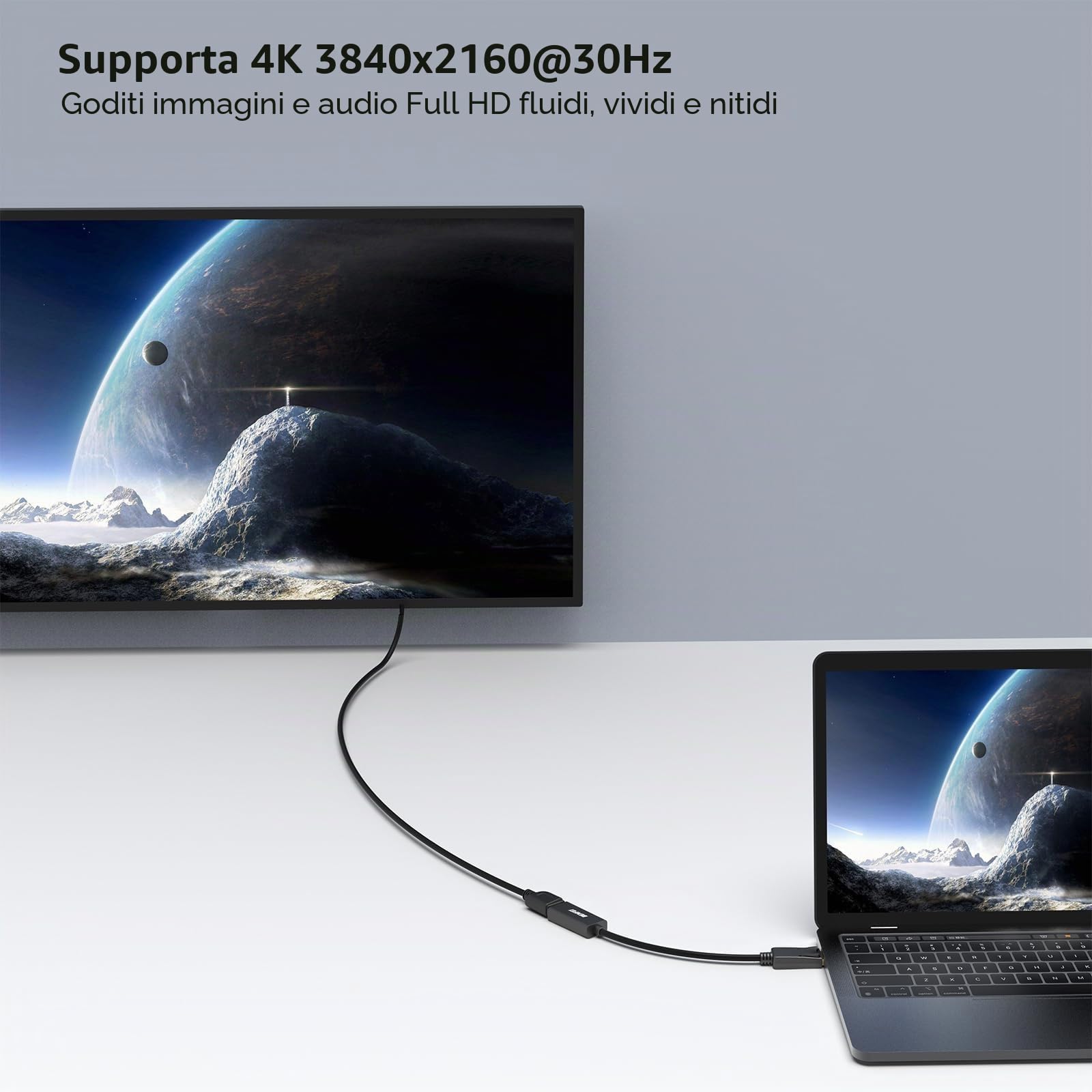 BENFEI Adattatore Displayport a HDMI, Convertitore DP Maschio a HDMI Femmina con Audio