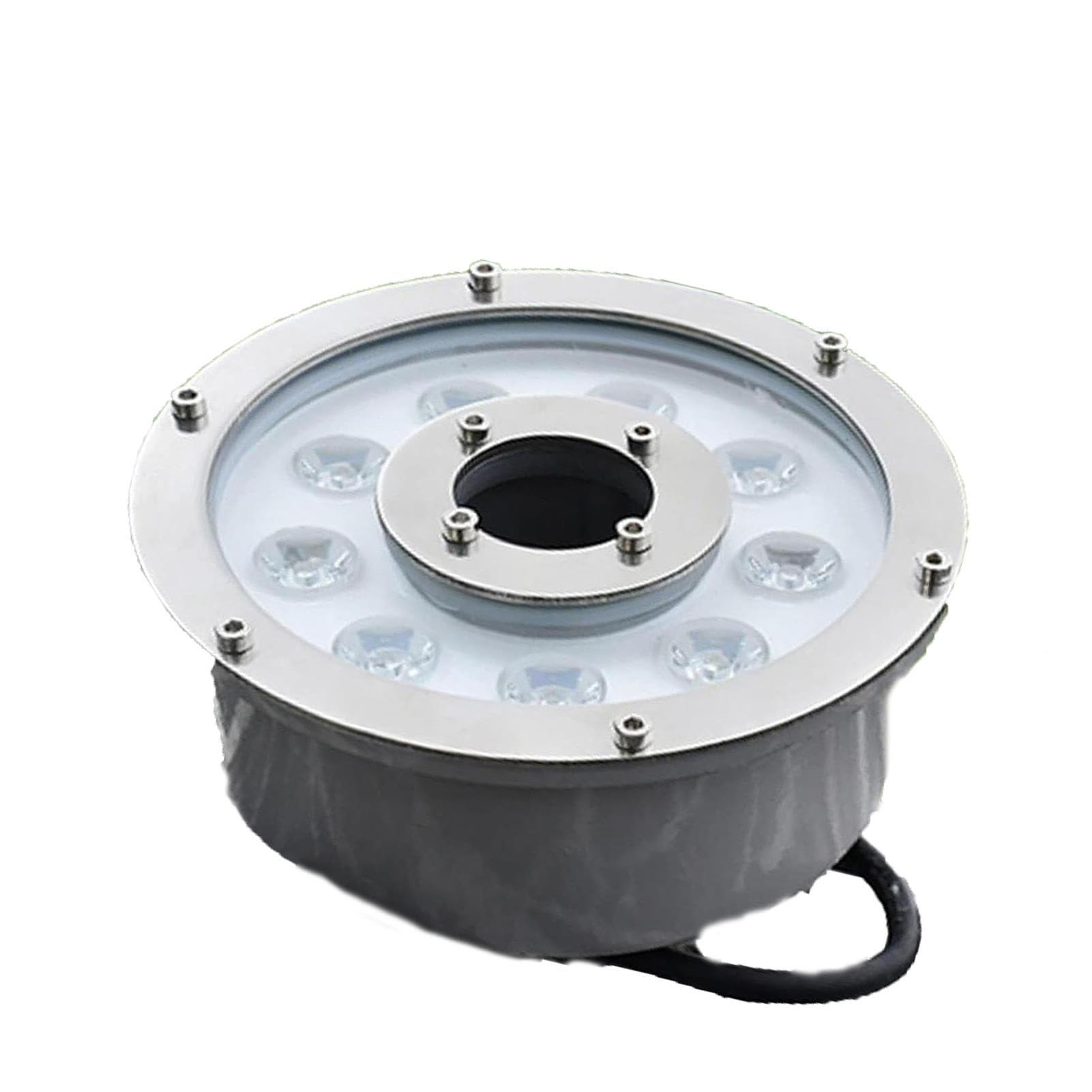 Foco De Piscina - Lámpara LED De Iluminación Subacuática, 12V CA Luces Subacuáticas, Luces LED Para Paisaje De Acero Inoxidable A Prueba De Agua IP68(Purple,18W(12V))