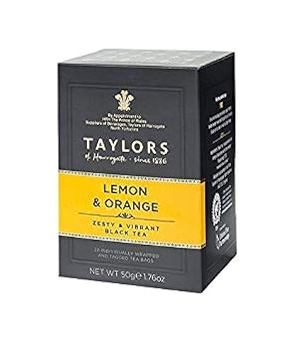 Taylors de Harrogate té limón  Naranja pack de 6 tamaño 20ct Low Carb Lácteos última intervensión bajo de sodio Vegan Trigo última intervensión