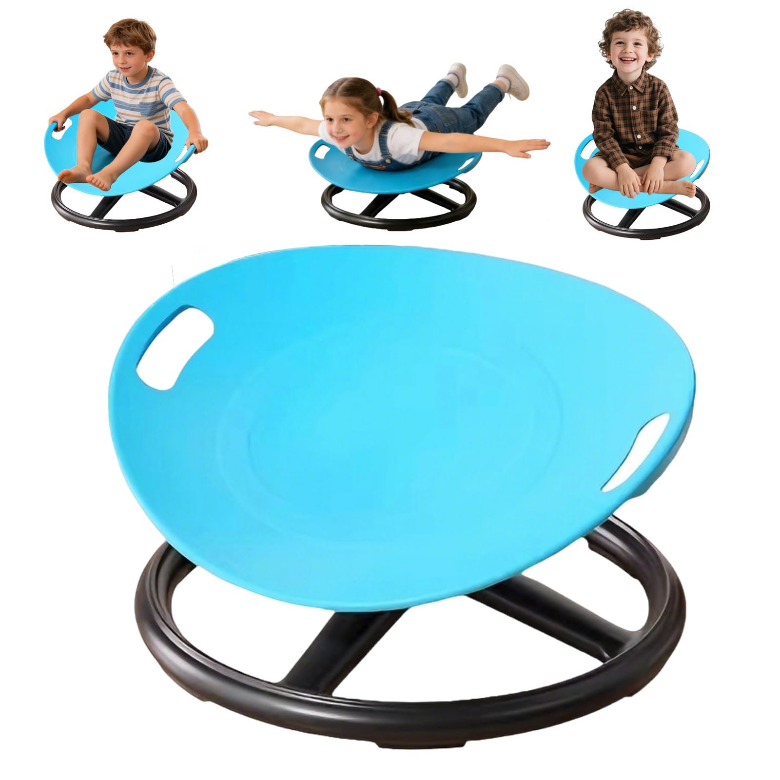 Sensorik Drehstuhl für Kinder, 360° Sensorischer Drehstuhl mit Griff | Drehstuhl für Autismus, Sensorischer Balance für Training Sitz Training Physische Koordination und Gleichgewicht