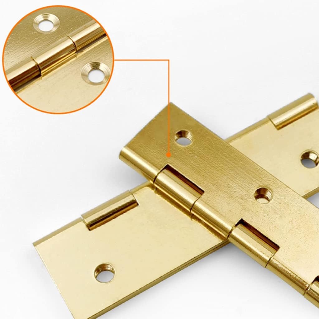 Golden Copper Hinge Hinge, Cabinet Door Wardrobe Hinge Casement Furniture Hardware Hinges