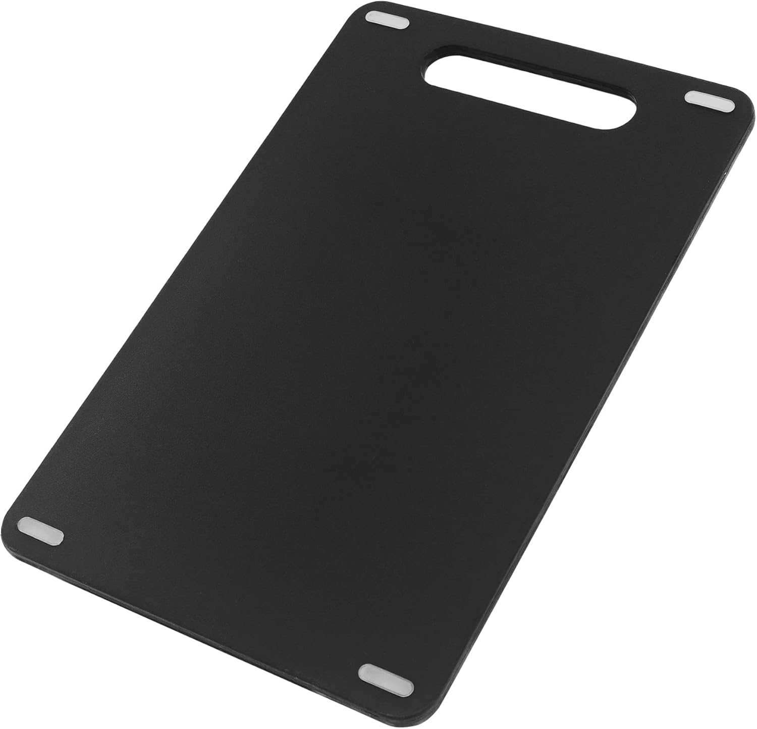 Plastic Cutting Boards for kitchen Non-slip with Silicon Feet, Dishwasher Safe Thick Chopping Boards, Grip Handle, Rubber, Easy to Clean for Kitchen, family, Outdoors(Black B)