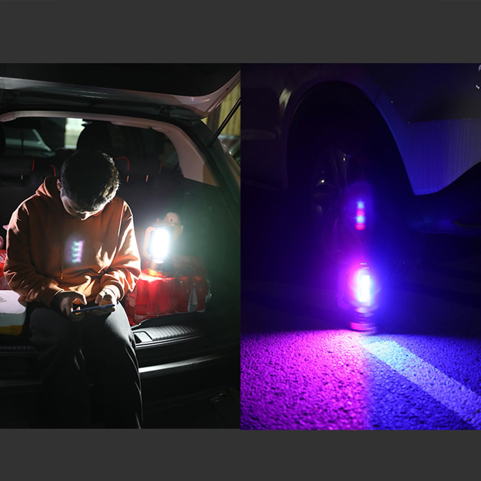 Lampe Torche Camping Rechargeable Portable Lumineux Étanche Lampe Torche à | Projecteur de Recherche Extérieur Lampe Torche Portable Étanche Lumineuse pour Camping, Randonné