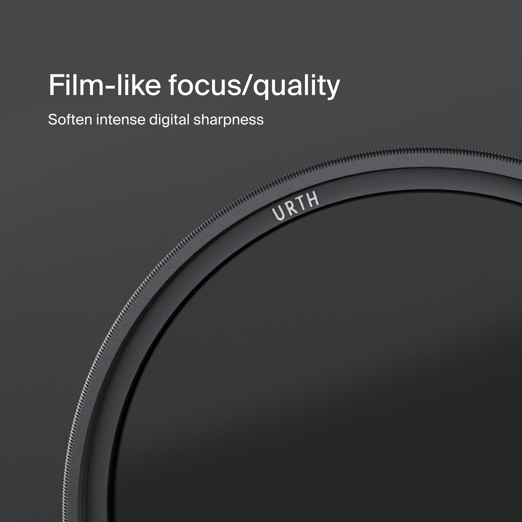 Urth 72 mm Filtro de Difusión ⅛ Etéreo Black Mist (Plus) – Efecto Cinematográfico para Objetivo, Nano-Recubrimiento de 20 Capas, Difusión de Luz para Cámara