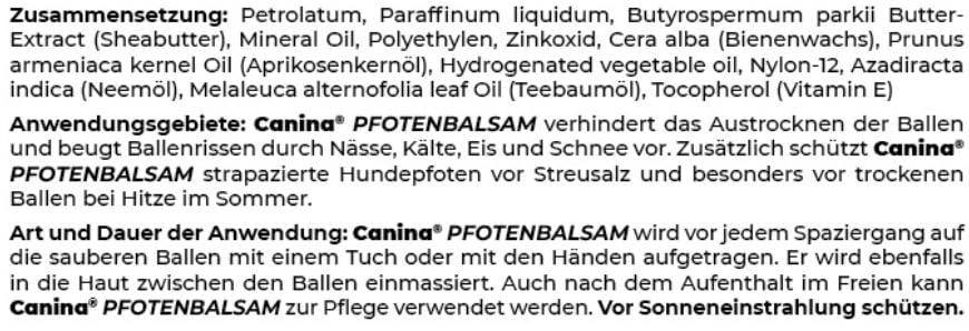 Canina Pfotenbalsam, 100 ml